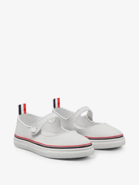 Thom Browne Kids canvas tennis Mary Janes 