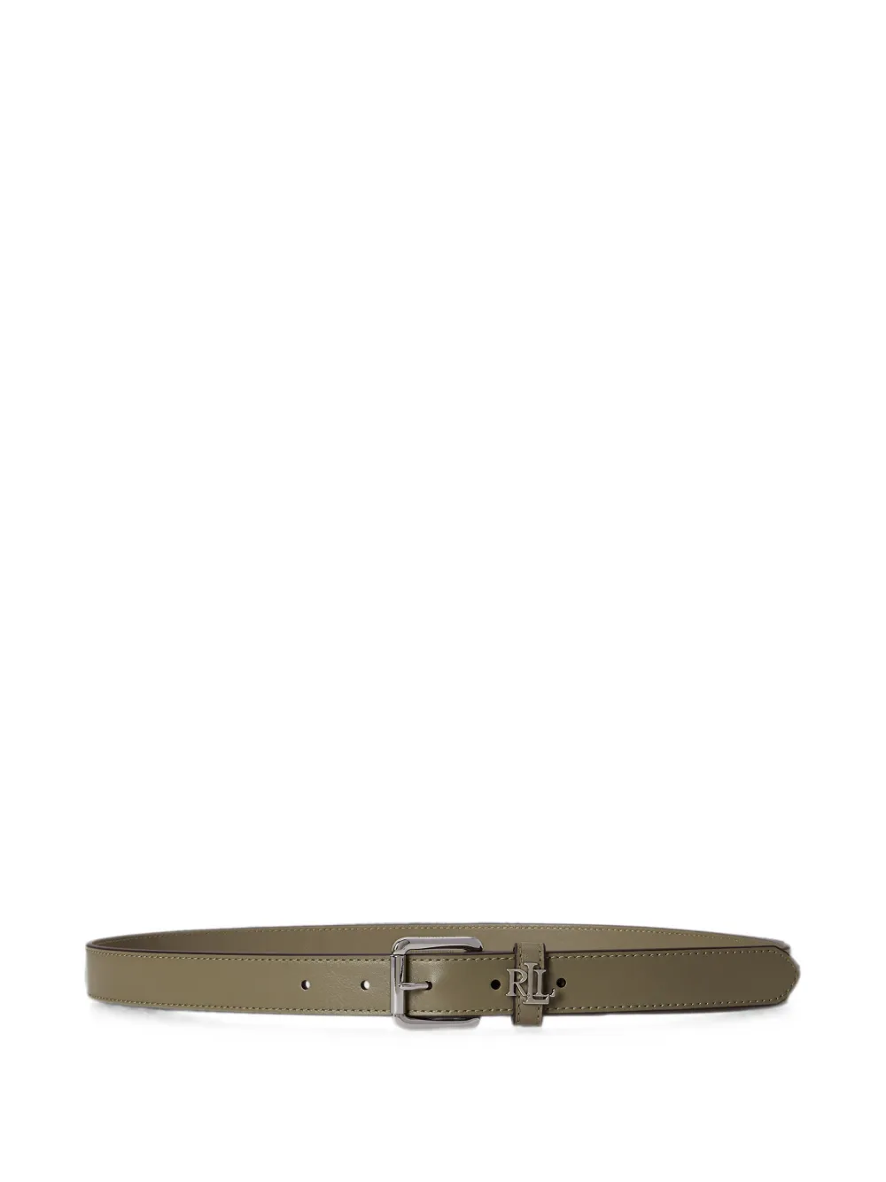 Lauren Ralph Lauren logo-keeper skinny belt - Verde