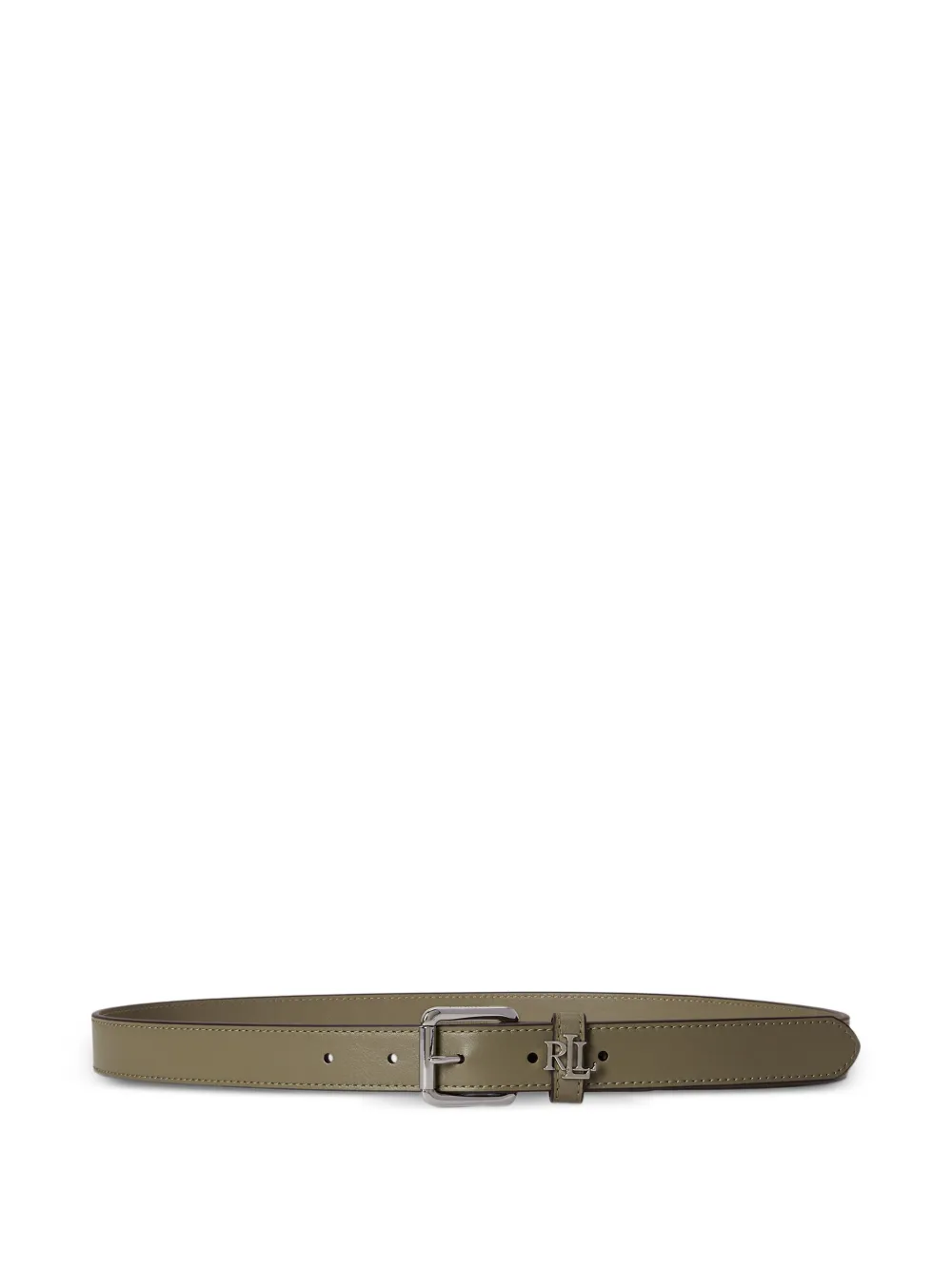 Lauren Ralph Lauren logo-keeper skinny belt - Verde