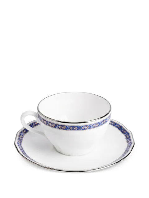 GINORI 1735 Duchessa patterned teacup and saucer