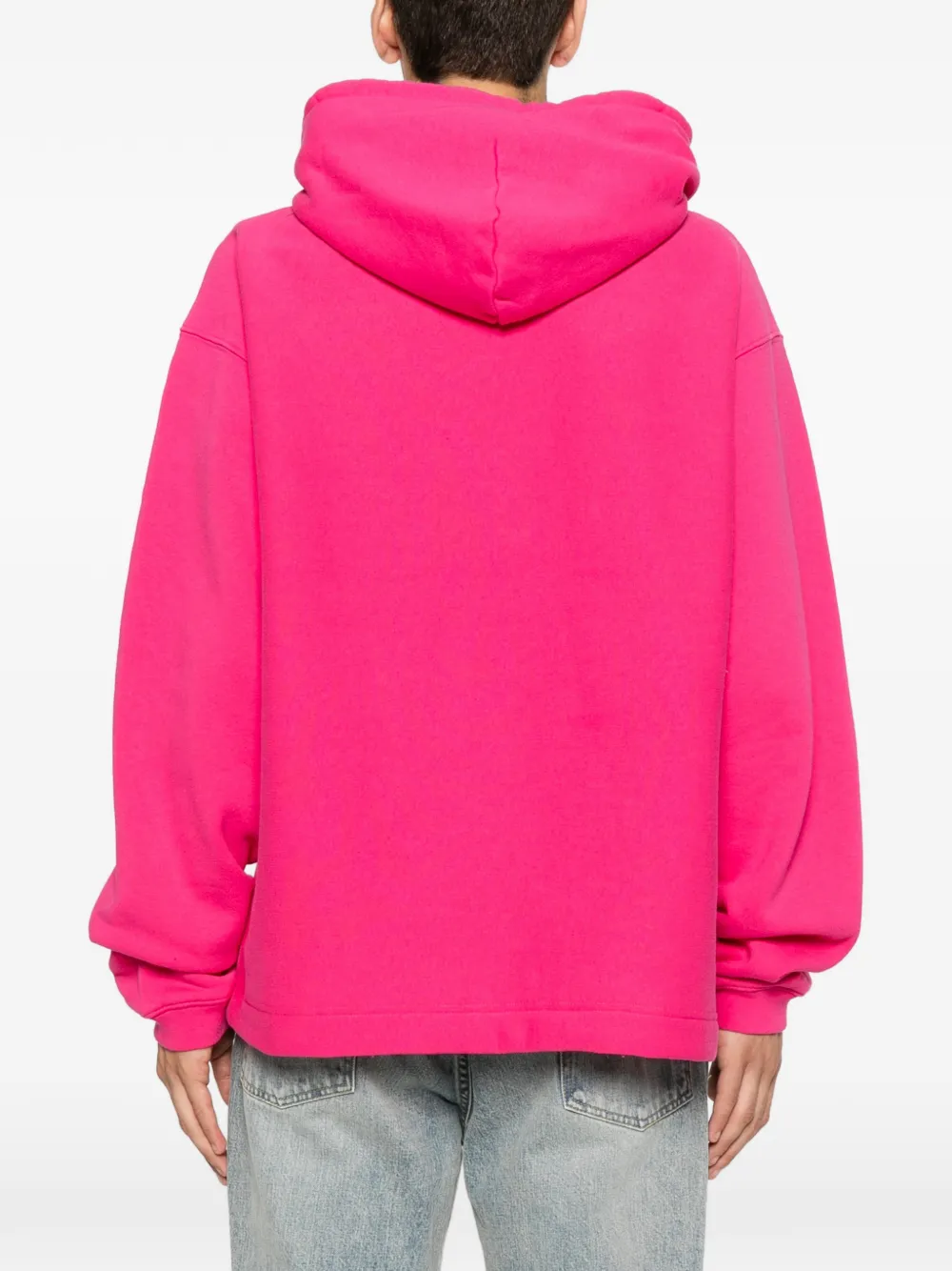 Stüssy Oval hoodie met logopatch en afwerking Roze