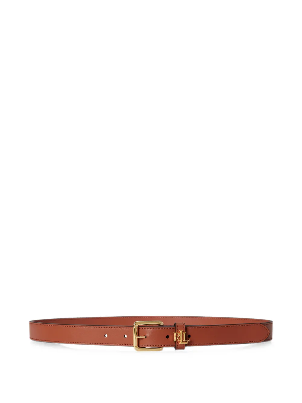 Lauren Ralph Lauren logo-keeper leather belt - Arancione