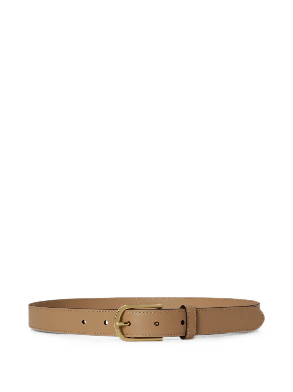 Lauren Ralph Lauren rounded-buckle leather belt - Toni neutri