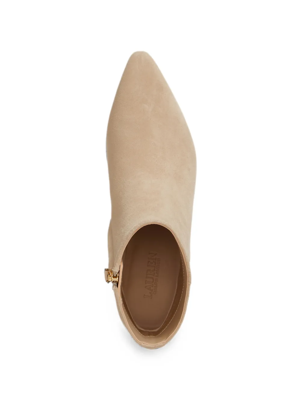 Lauren Ralph Lauren Francesca pointed-toe ankle boots Beige