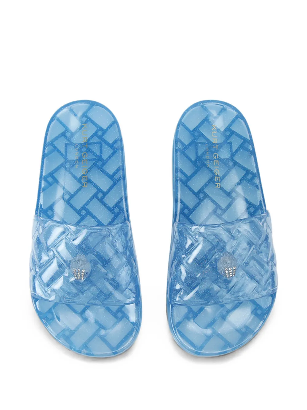 Kurt Geiger London Meena jelly slides Blauw