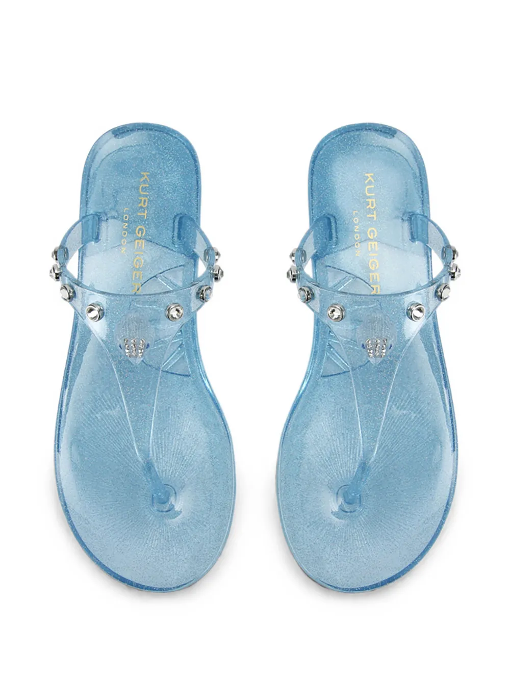 Kurt Geiger London Maddison T-bar slides Blauw