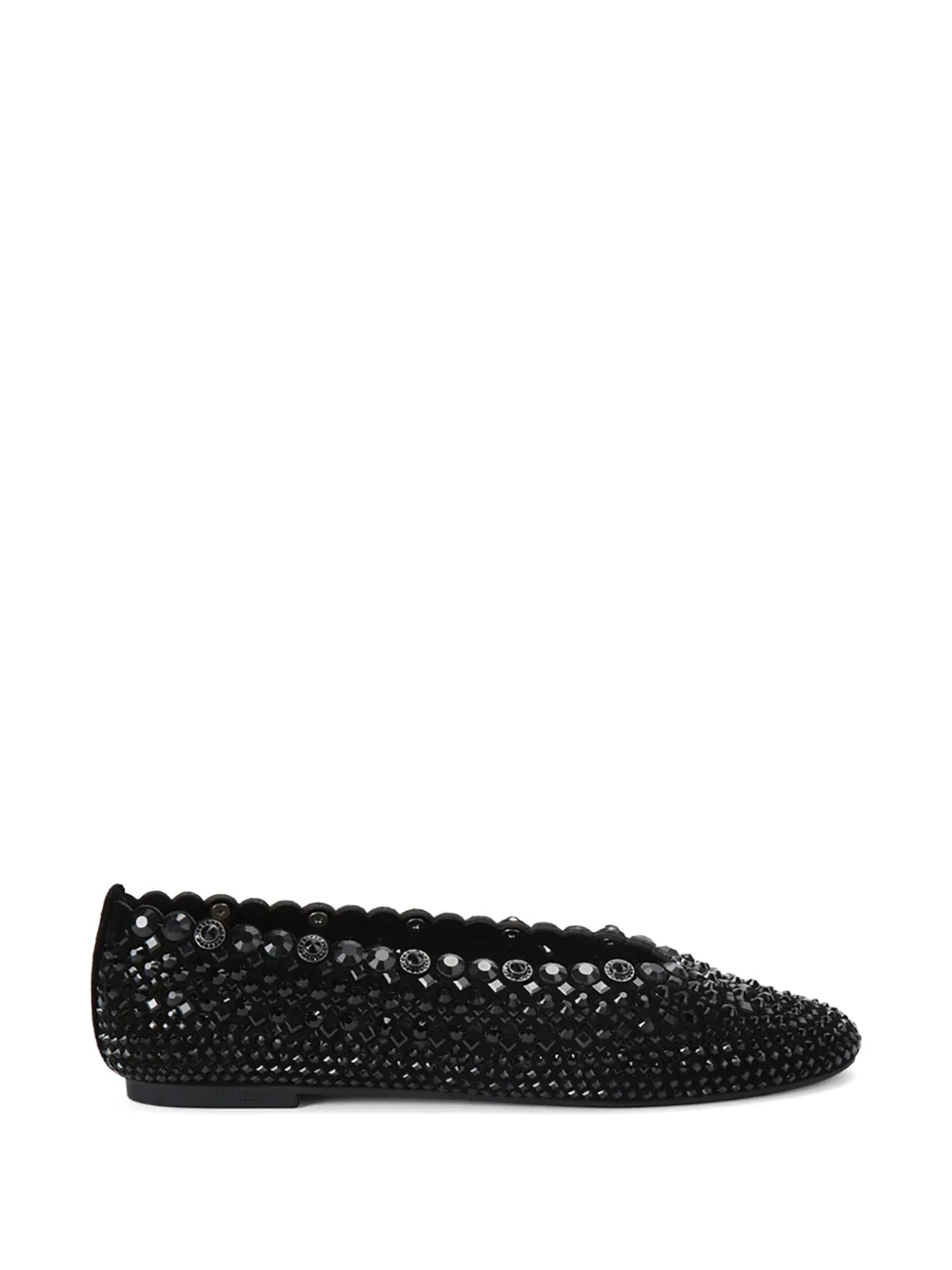 Kurt Geiger London Ballerina's met geperforeerde details Zwart