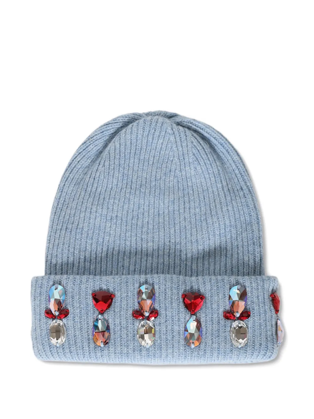 Melrose High crystal-embellished beanie hat - Blu