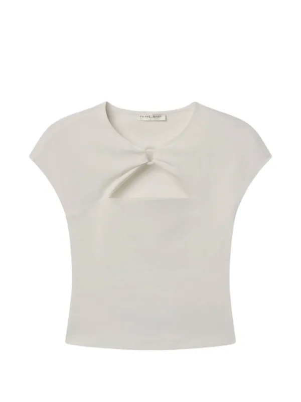 Frame Casino Cutout Top in Neutrals