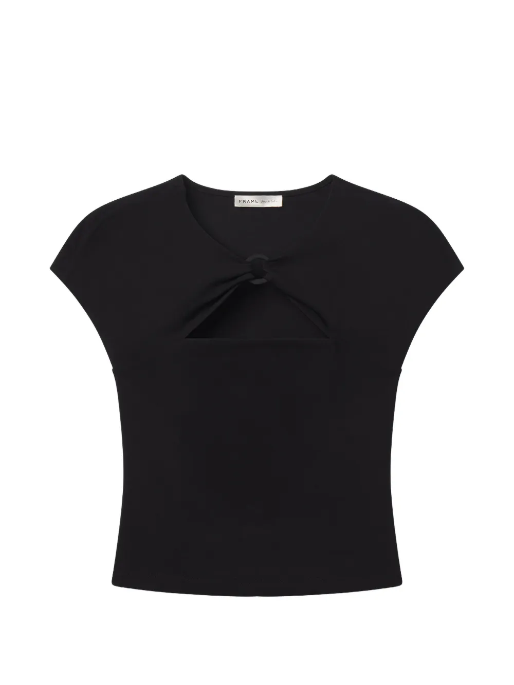 FRAME Casino cut-out top - Schwarz