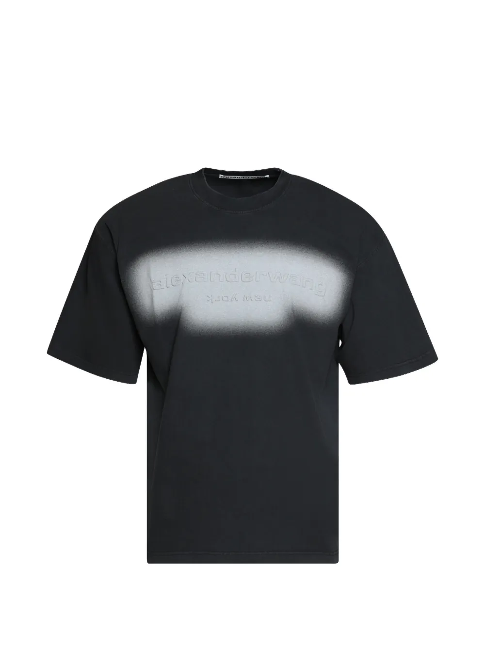 Alexander Wang embossed-logo T-shirt - Nero