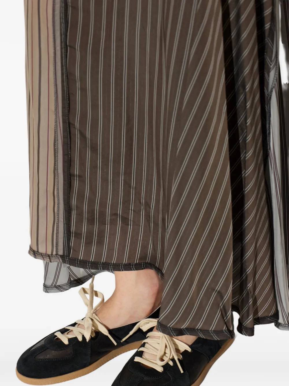 Maison Margiela Replica lace-up ballet flats Zwart