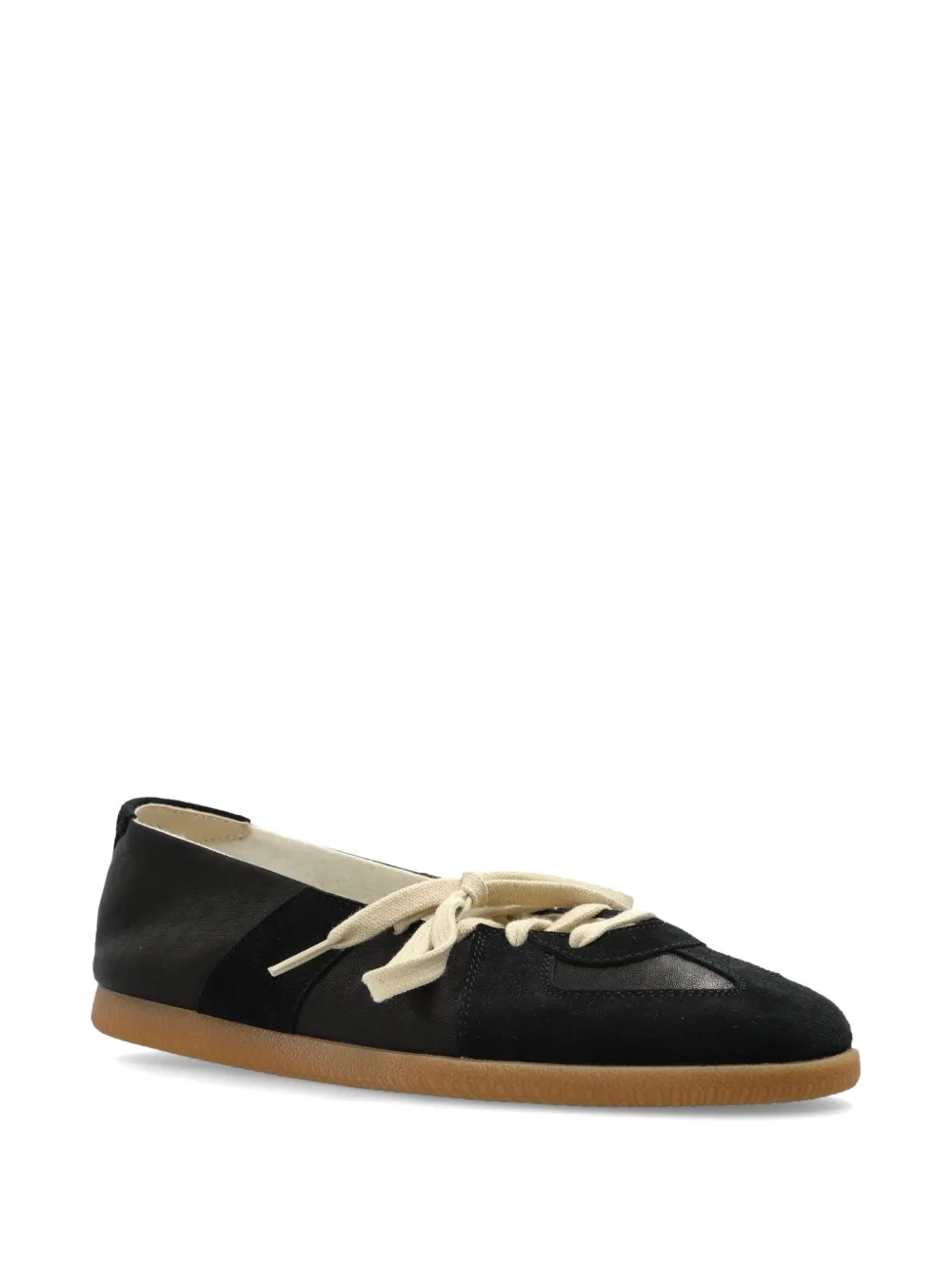Maison Margiela Replica lace-up ballet flats Zwart