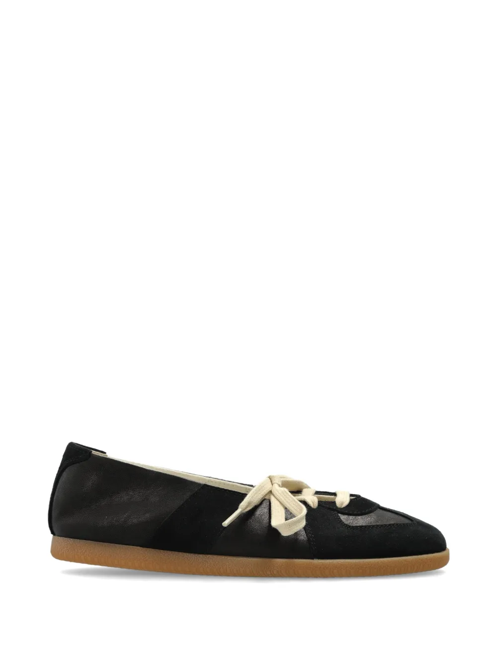 Maison Margiela Replica lace-up ballet flats - Schwarz