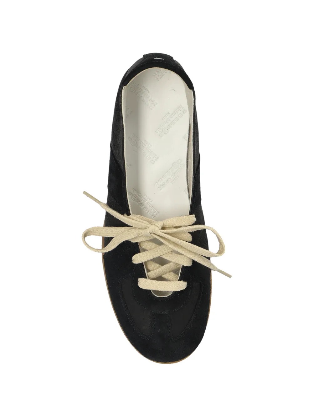 Maison Margiela Replica lace-up ballet flats Zwart