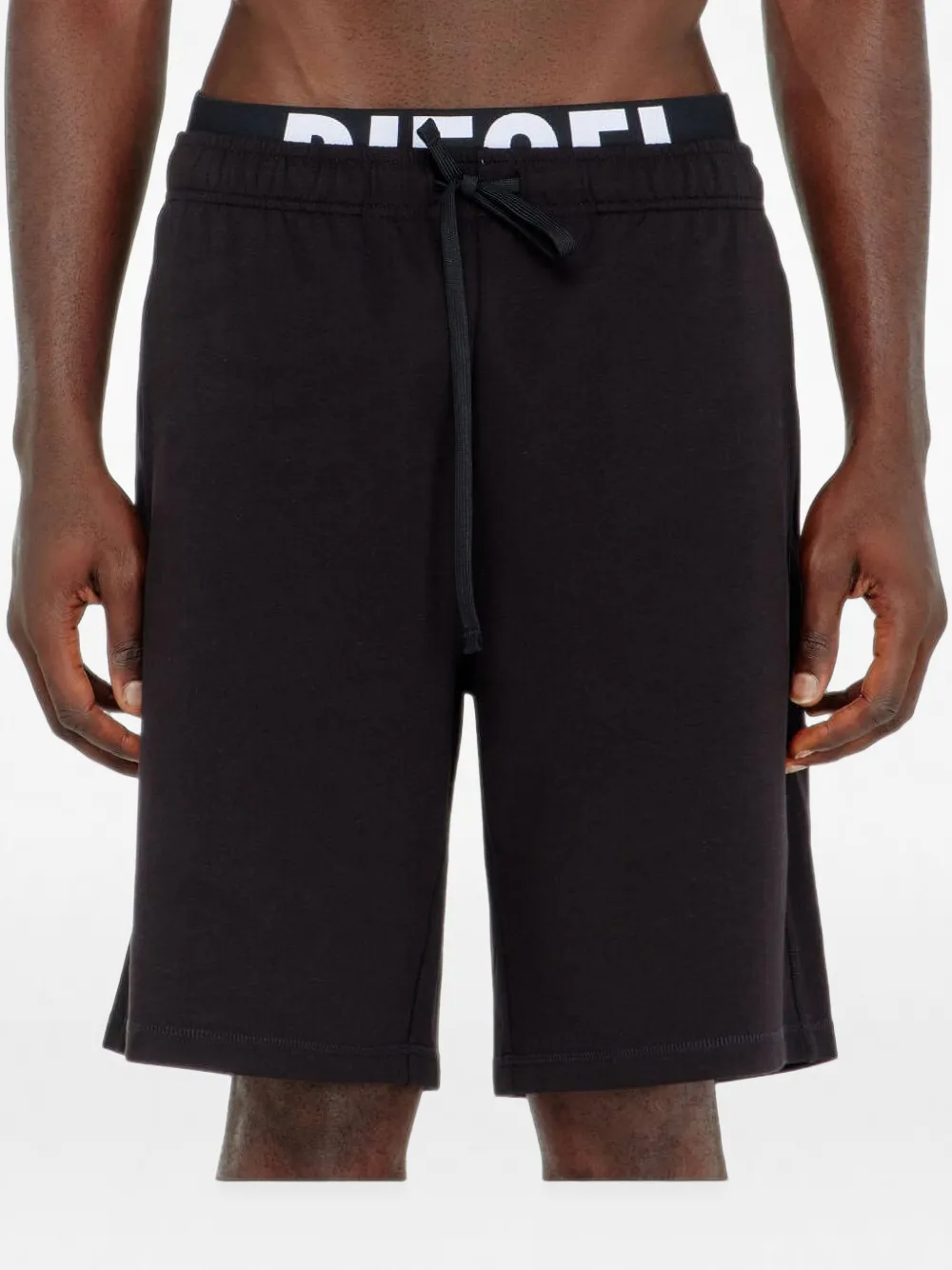 Diesel Devin-D-Pop logo-waistband shorts - Nero