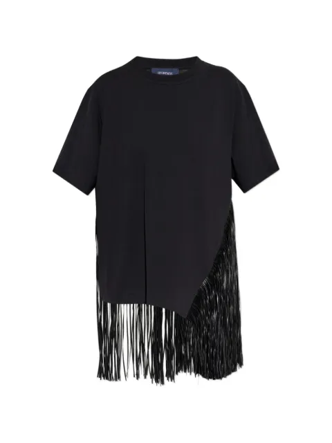 Sportmax fringed-detailing asymmetric T-shirt