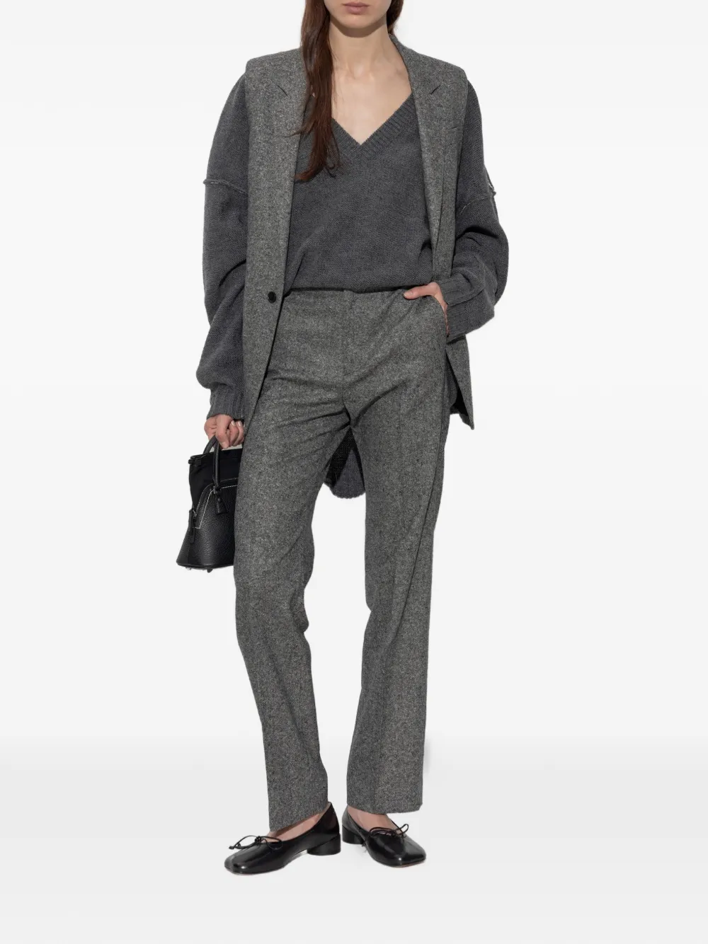 MM6 Maison Margiela Gilet met mélange-effect Grijs