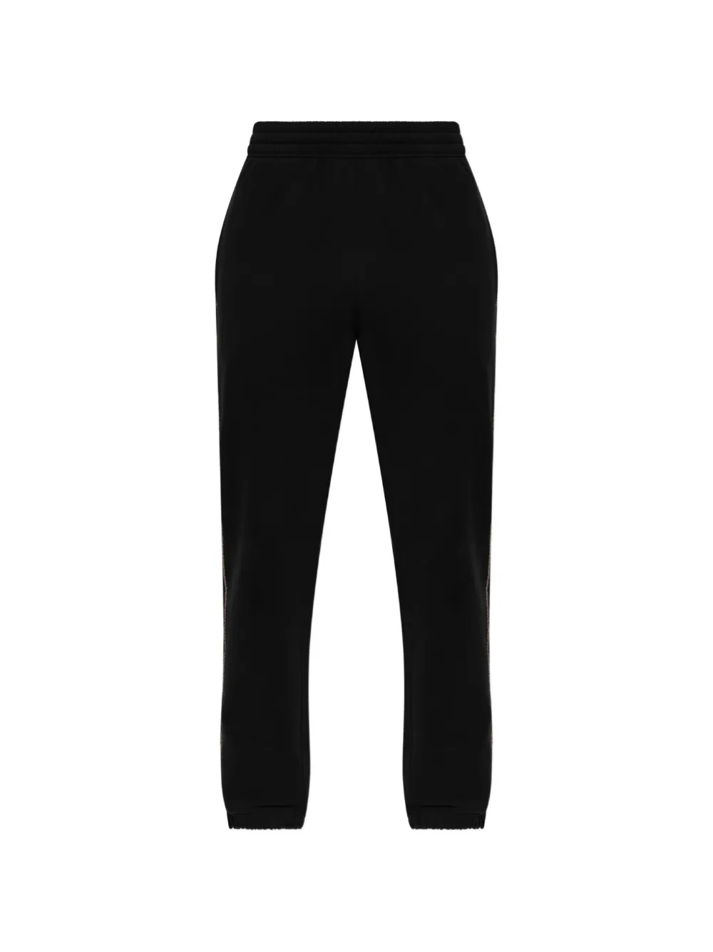 Burberry Sid check-trim track pants - Nero