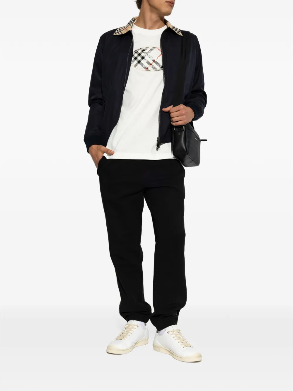 Burberry Trainingsbroek met zijstreep Zwart