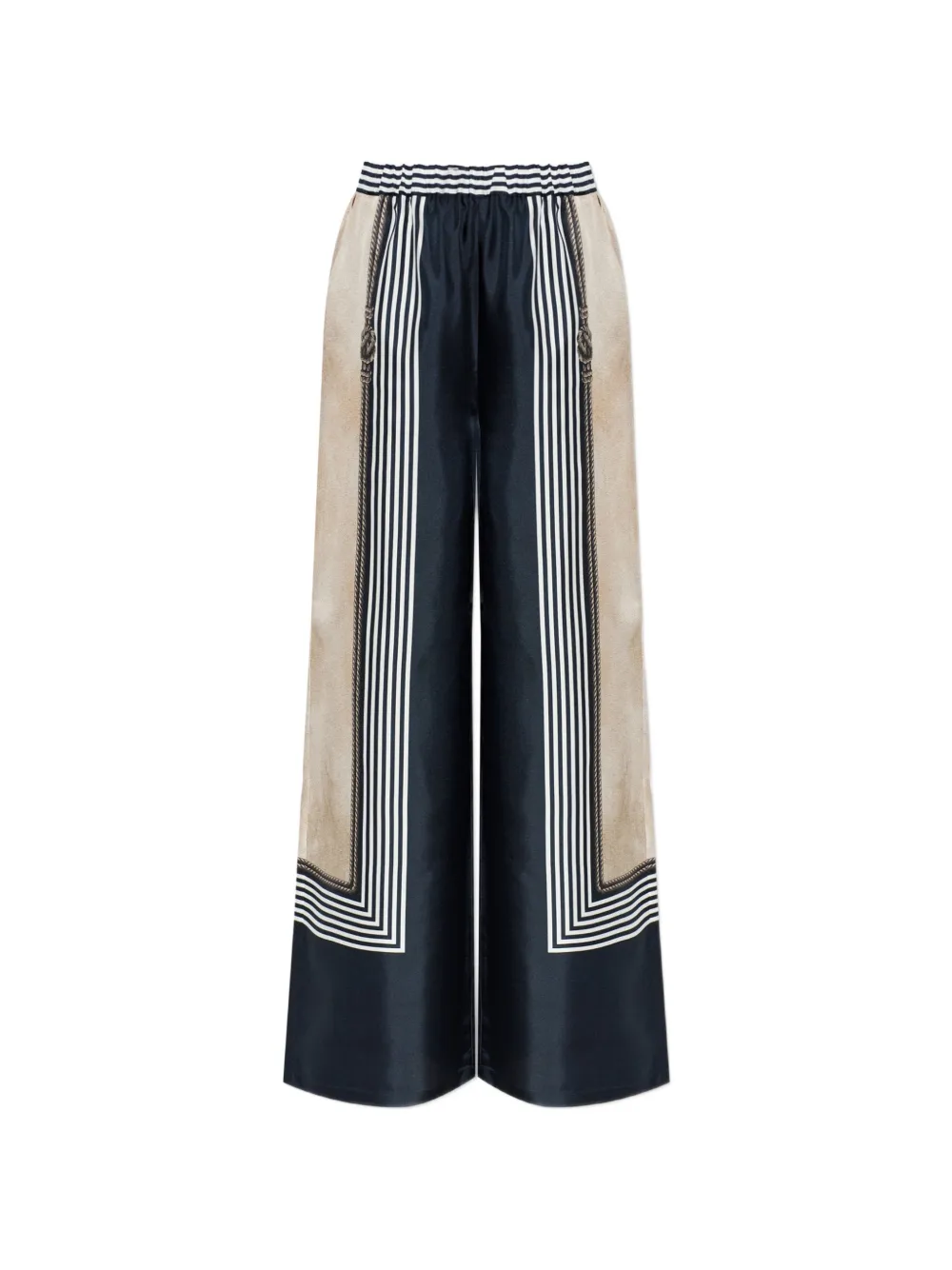 Max Mara silk palazzo pants - Blue