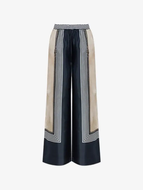 Max Mara pantalones palazzo de seda Carabo