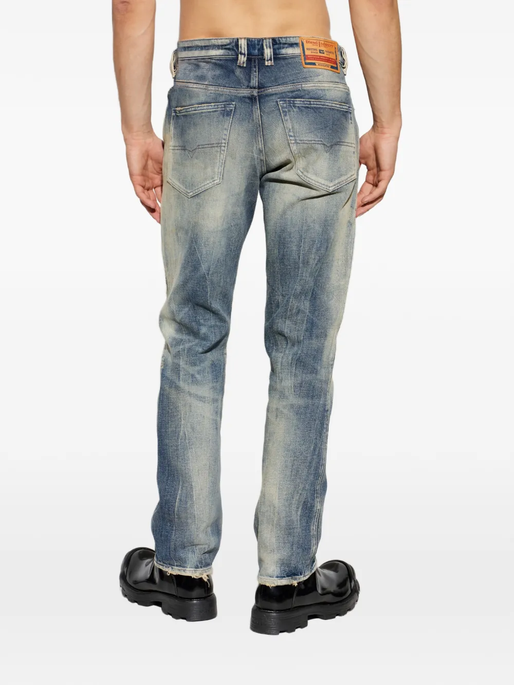 Diesel Gerafelde jeans Blauw