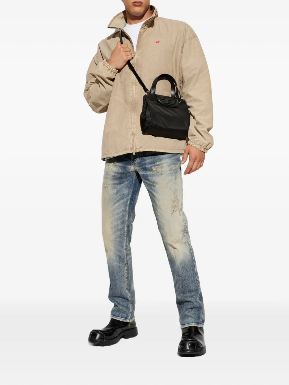 Diesel Gerafelde jeans Blauw