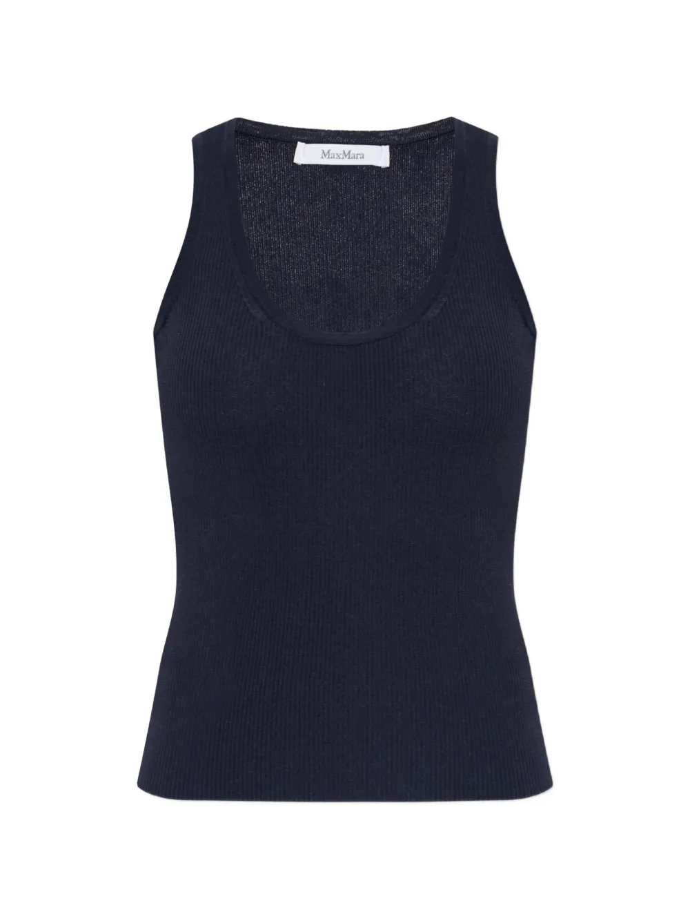 Max Mara Geripptes Editta Strick-Tanktop - Blau