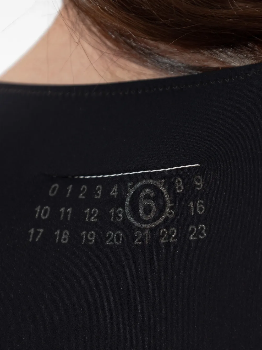 MM6 Maison Margiela Body met lange mouwen Zwart