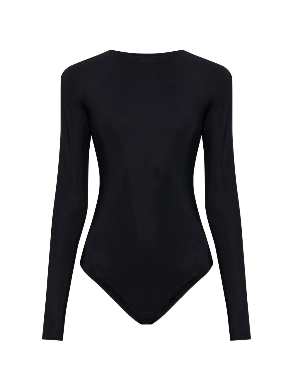 MM6 Maison Margiela numbers-print long-sleeve bodysuit - Schwarz