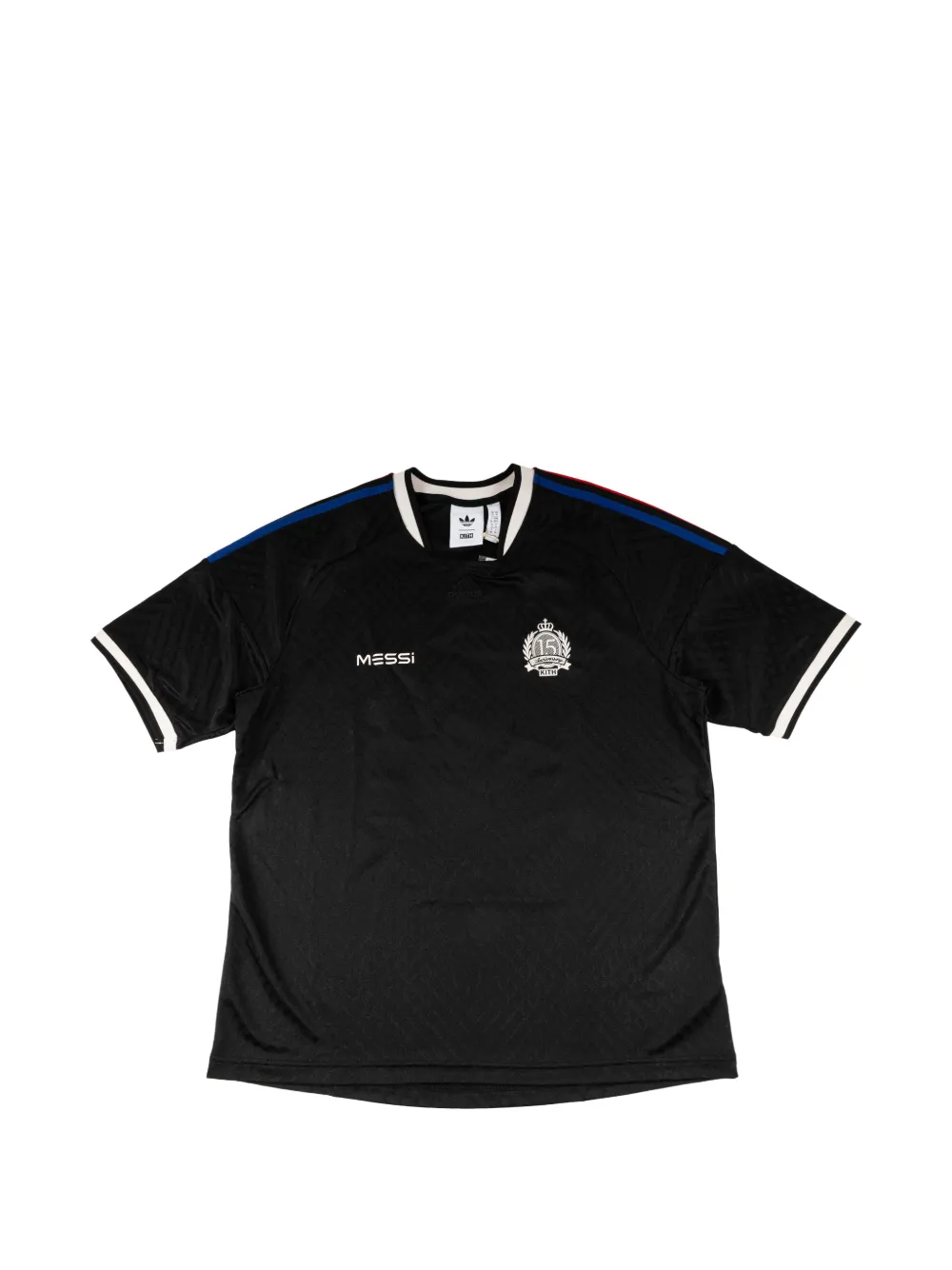 KITH x Messi x Adidas embroidered-logo T-shirt - Schwarz