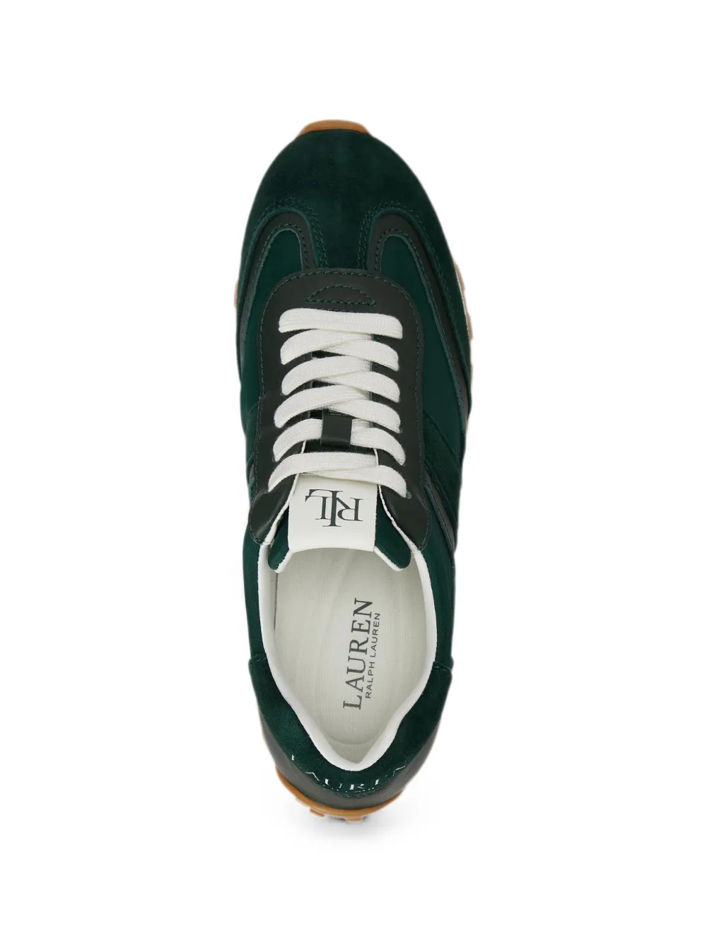 Lauren Ralph Lauren Dani sneakers met colourblocking Groen