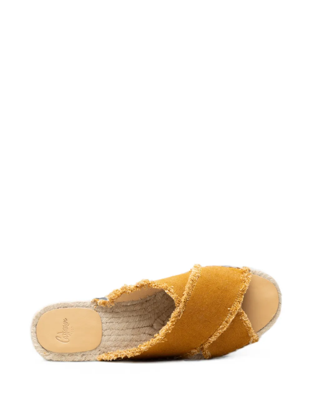 Castañer Palmera frayed sandals Geel