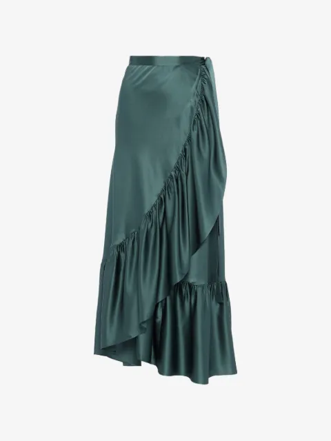 ERES ruffled silk midi skirt