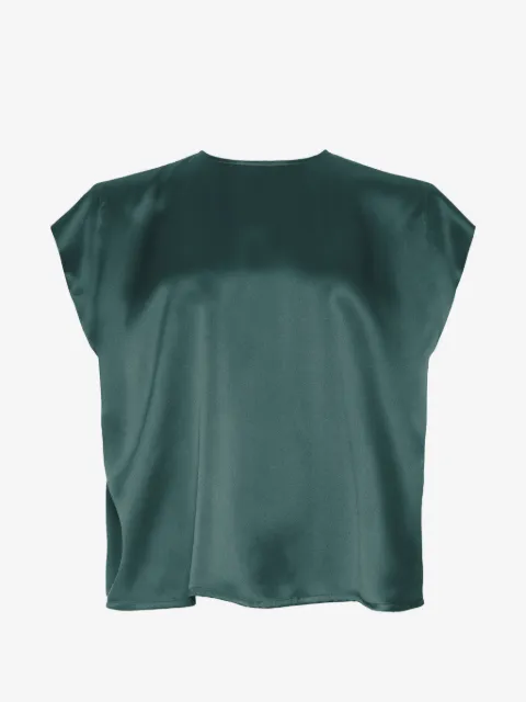 ERES Inversion silk cap-sleeve blouse