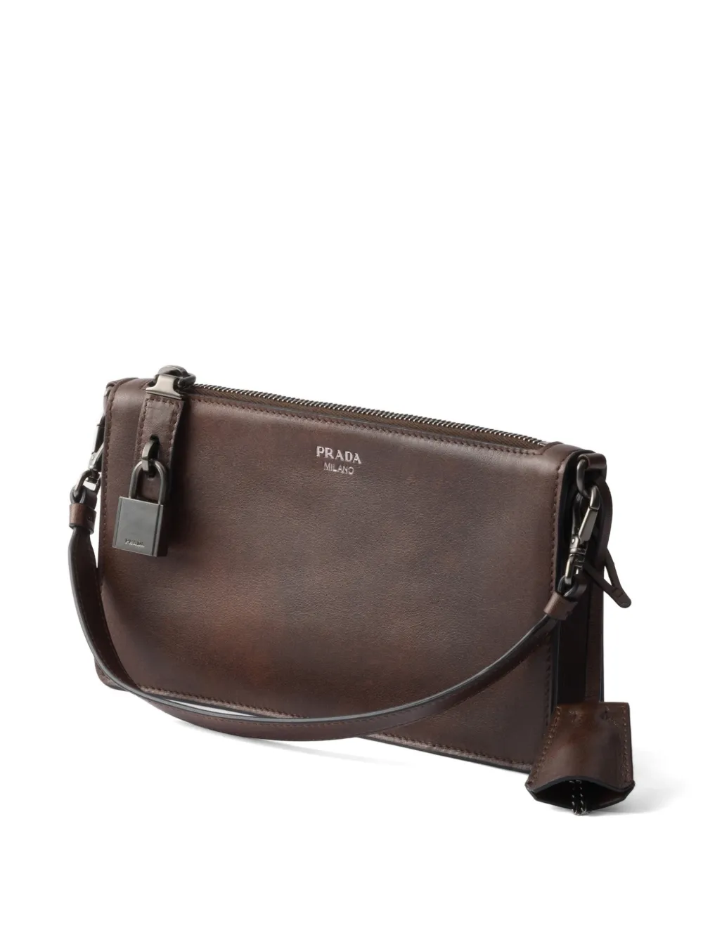 Prada Leren buidel Bruin