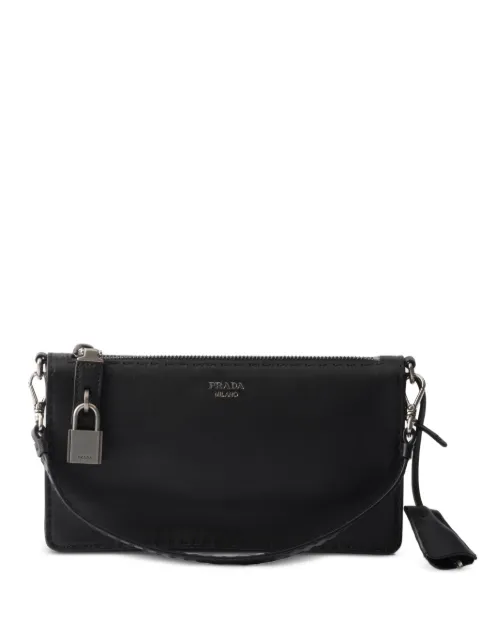 Prada antiqued leather pouch