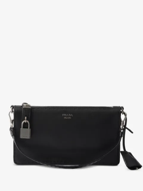 Prada antiqued leather pouch