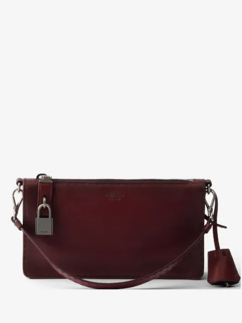 Prada antiqued leather pouch