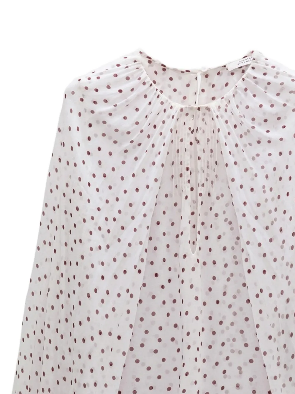 Dorothee Schumacher Dancing Dots blouse met stippen Wit