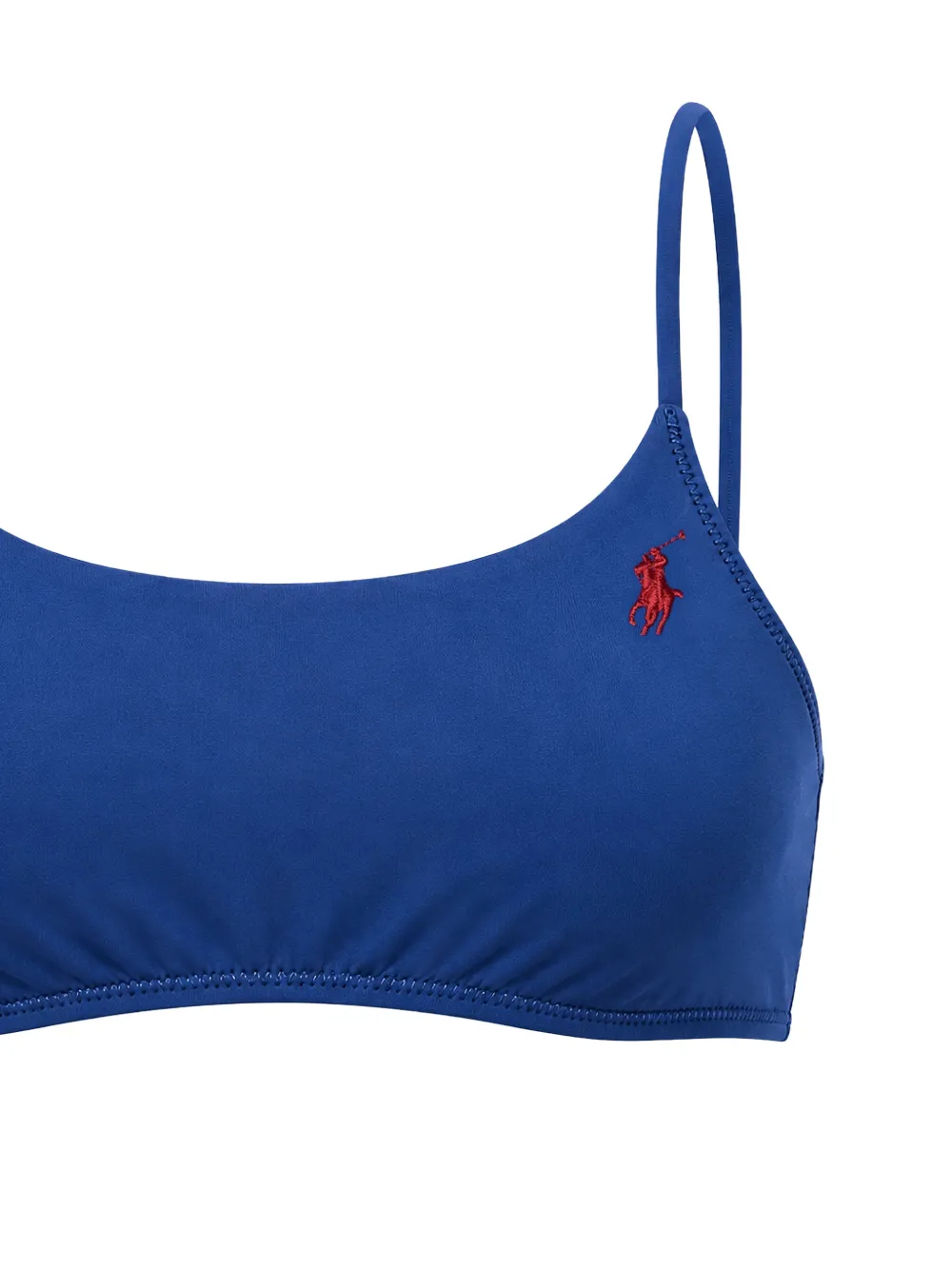 Polo Ralph Lauren Bikinitop met geborduurd logo Blauw