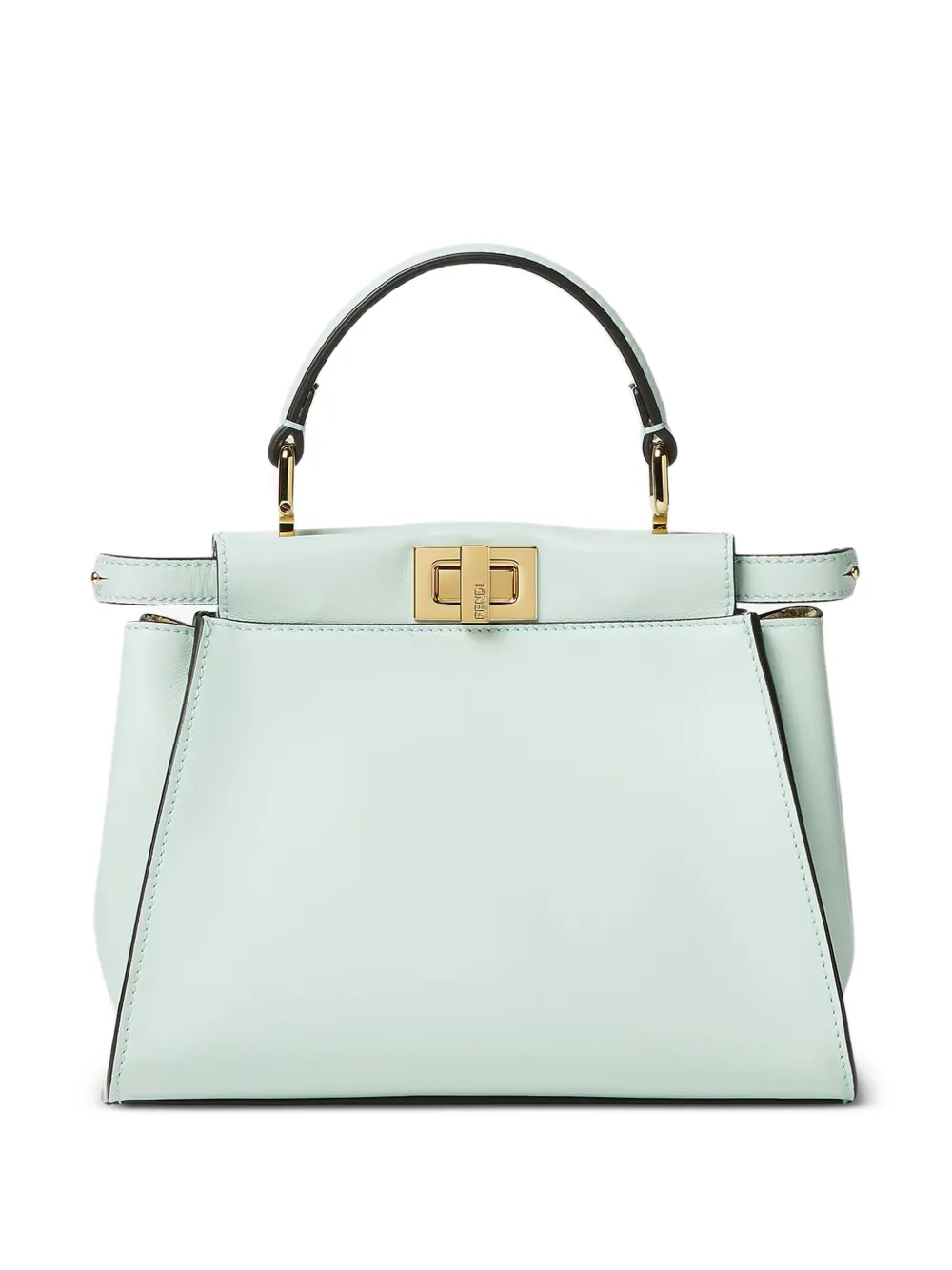 FENDI Peekaboo leather shoulder bag - Blu