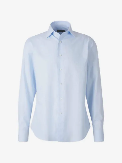 Canali micro-patterned long-sleeved shirt