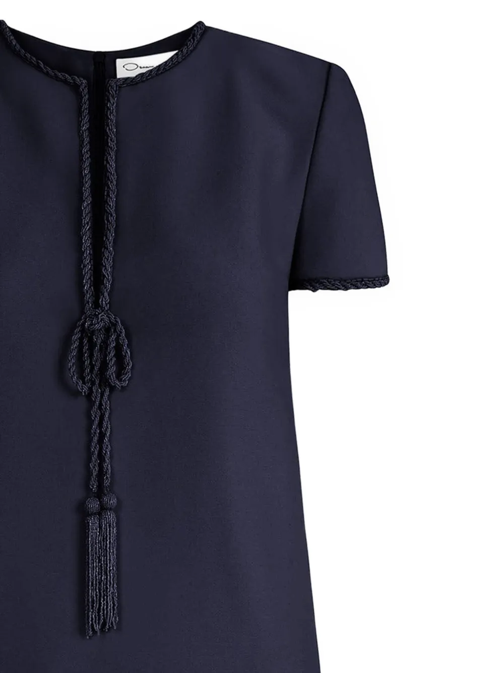 Oscar de la Renta Mini-jurk met strikdetail Blauw