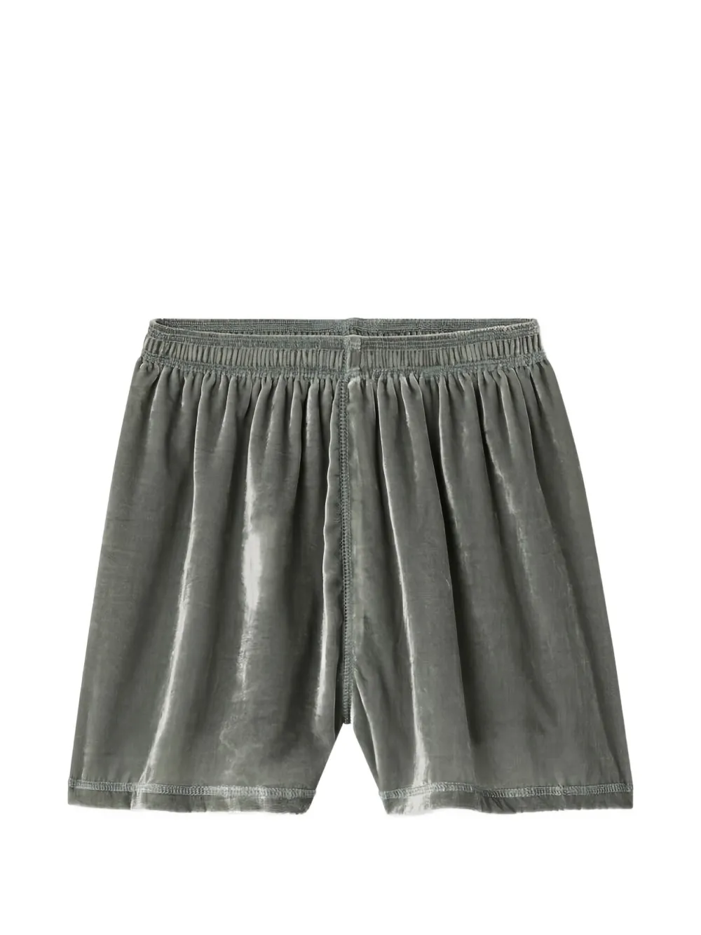 American Vintage Ankaz velvet shorts - Grigio