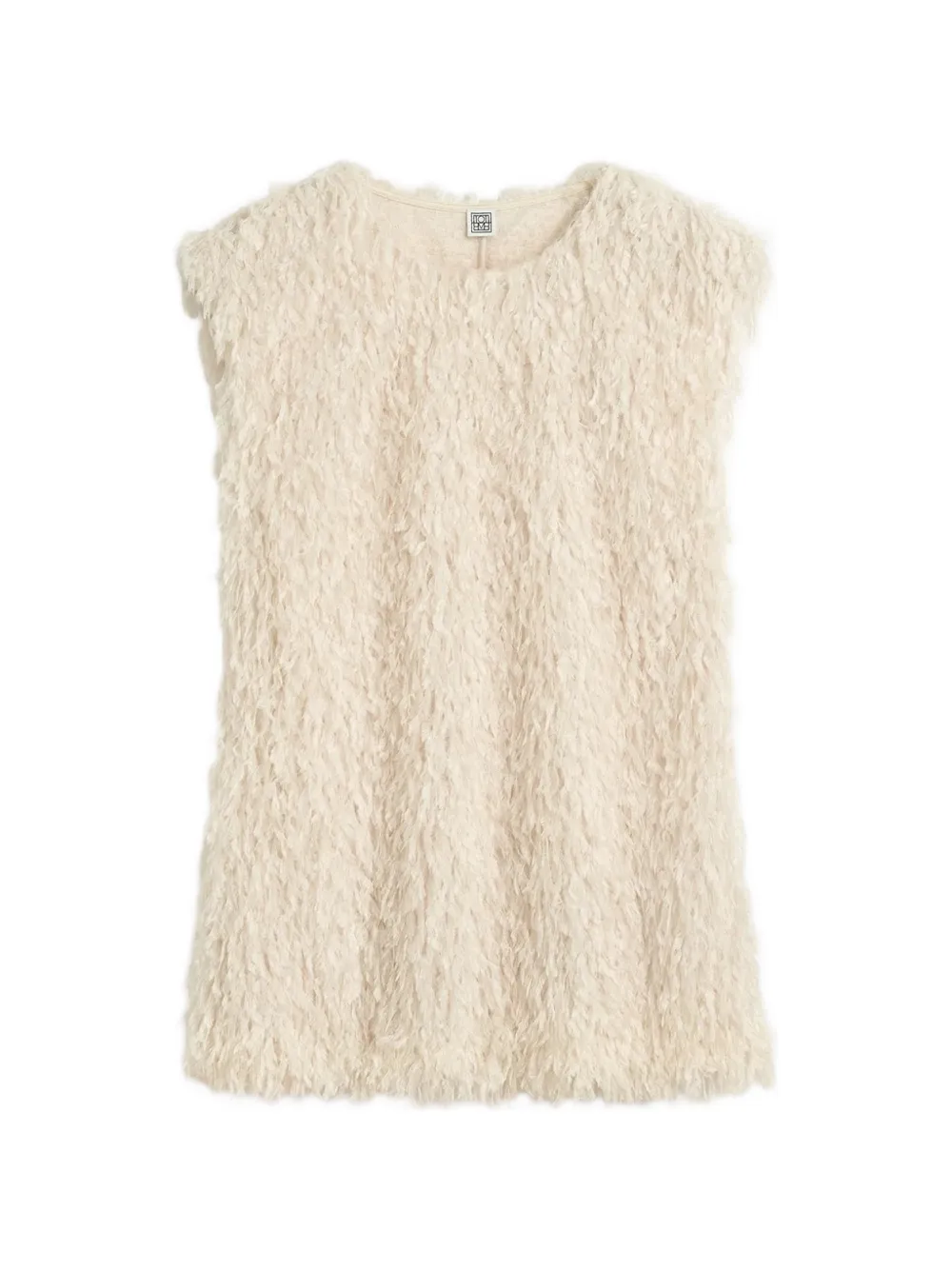 TOTEME feathered-jersey top - Toni neutri