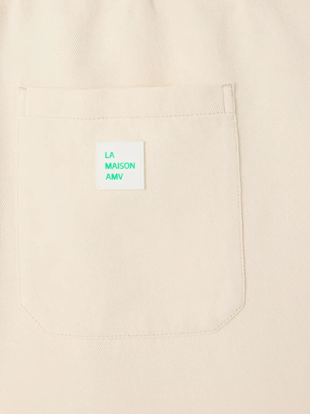 American Vintage Afaz shorts met trekkoordtaille Beige