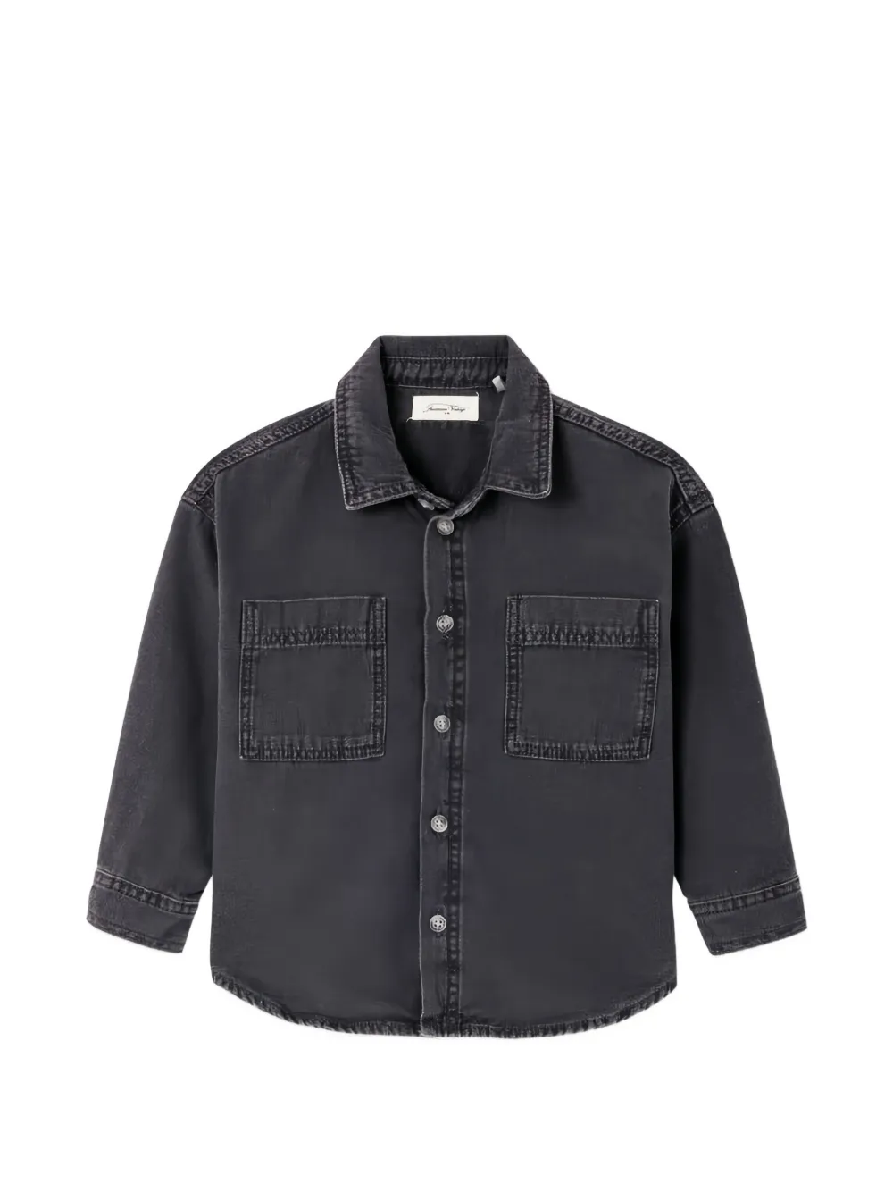 American Vintage Kids Jazy pocket-detail shirt - Grau