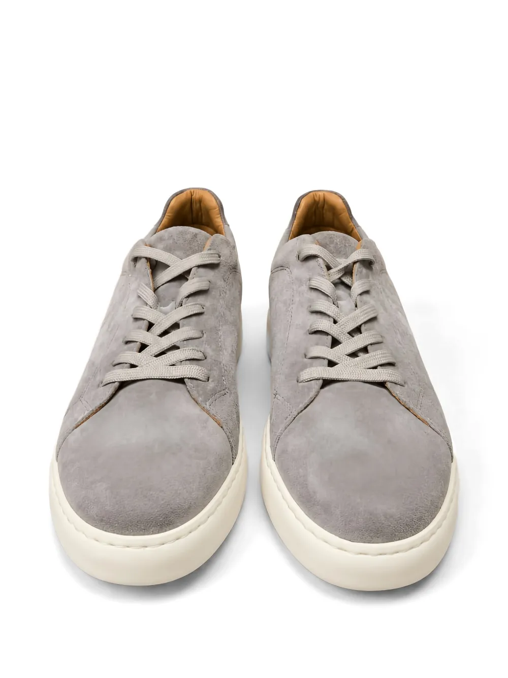 Poche Paris lace-up suede sneakers Grijs